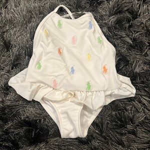 Ralph Lauren rainbow pastel logo one piece